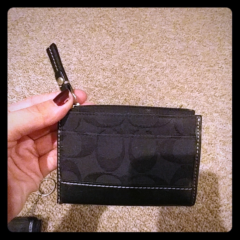 Black coach wallet